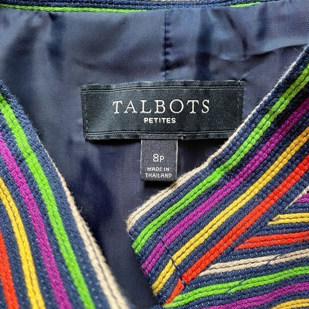Talbots Multicolored Striped Blazer - Picture 9 of 14